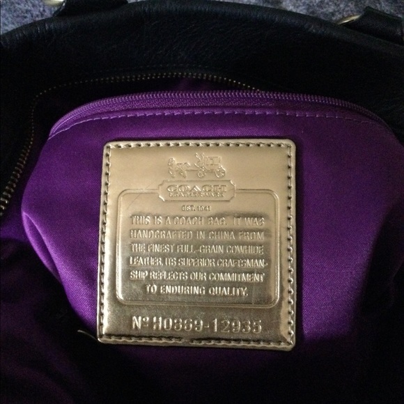 Coach black leather convertible shoulder bag - Picture 9 of 16